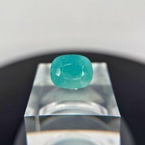 7.45 ct Natural Blue Green Grandidierite Cushion Loose Gemstone Statement Size